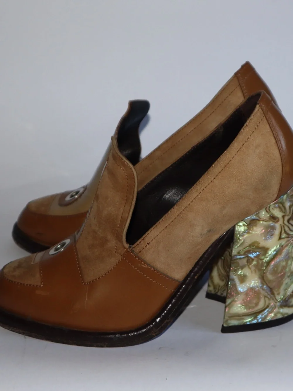 J.W. Anderson Landscape Column Heel Loafers Women's 38